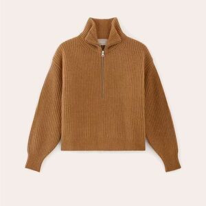 EVERLANE The Half-Zip Sweater in Luxe Merino